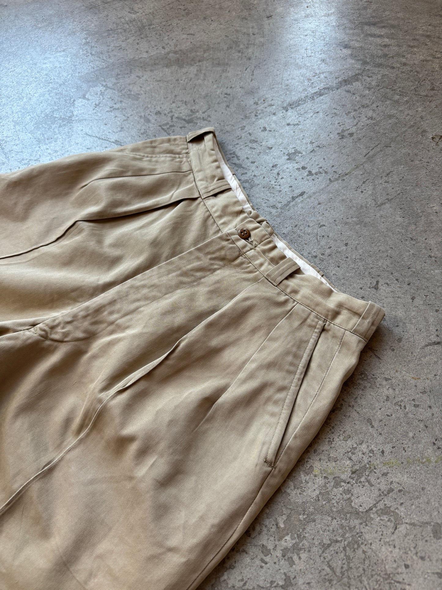 1950s Patched Officer Chino Shorts