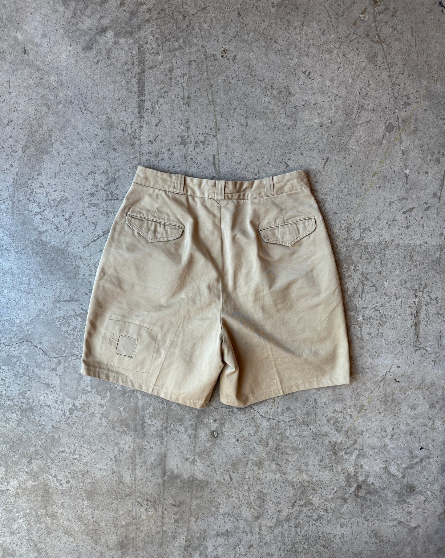 1950s Patched Officer Chino Shorts