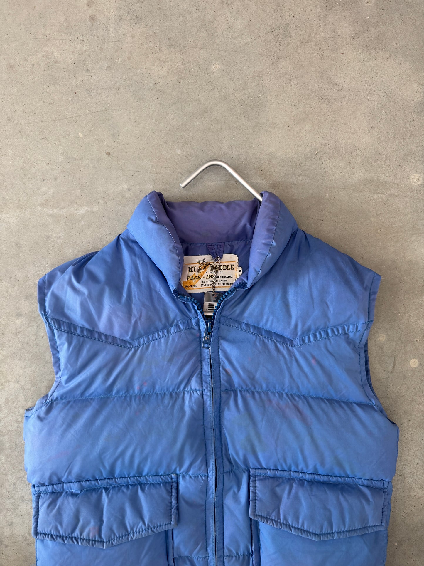 1980s Daddle Blue Vest