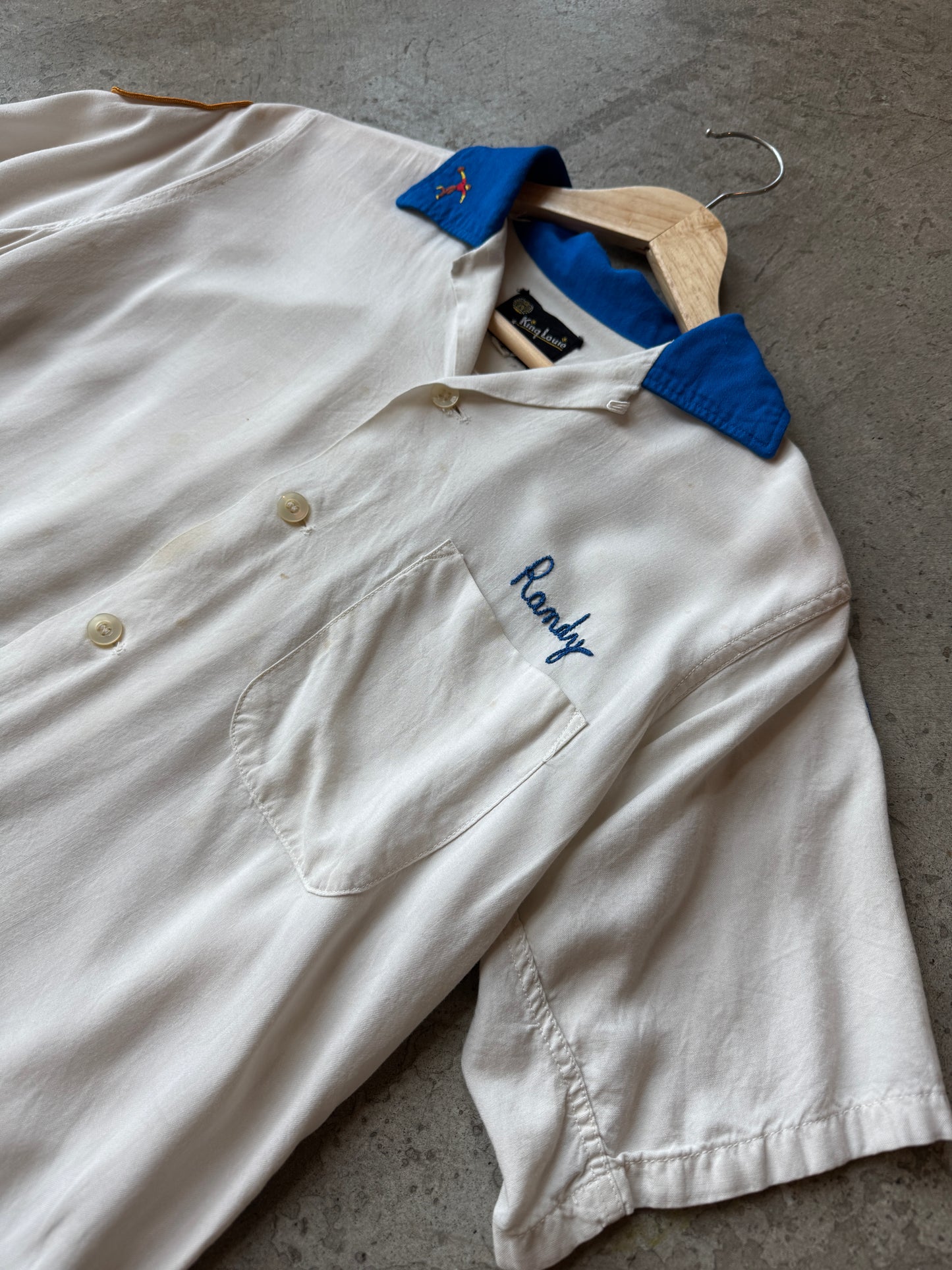1960s Rayon Bowling Shirt "Randy"
