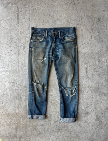 Distressed Selvedge 511 Levis