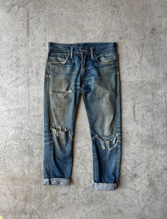 Distressed Selvedge 511 Levis