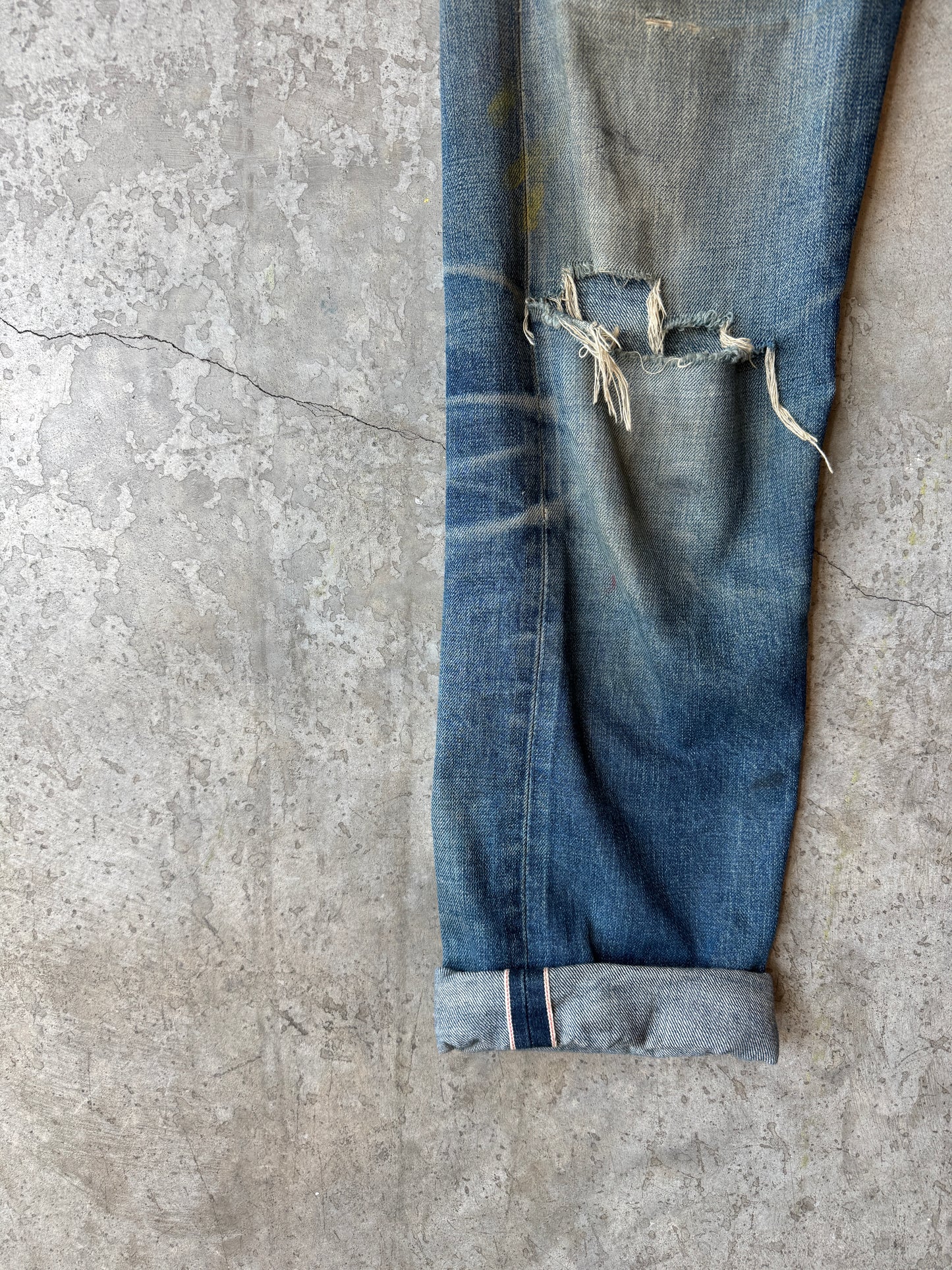 Distressed Selvedge 511 Levis