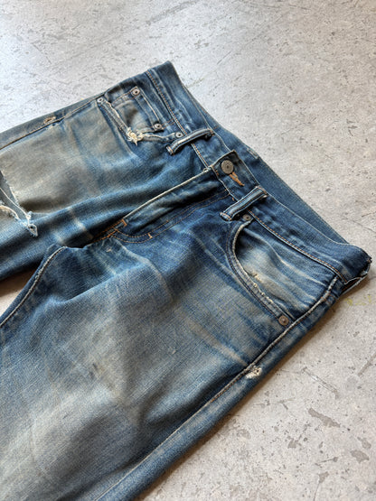 Distressed Selvedge 511 Levis