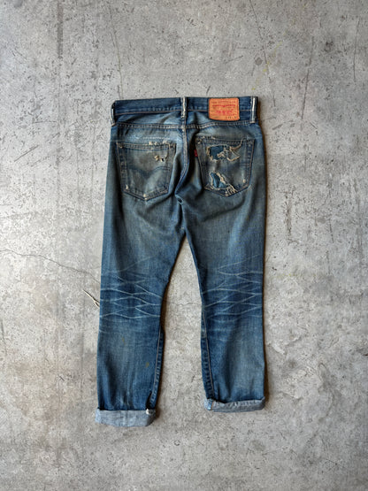 Distressed Selvedge 511 Levis