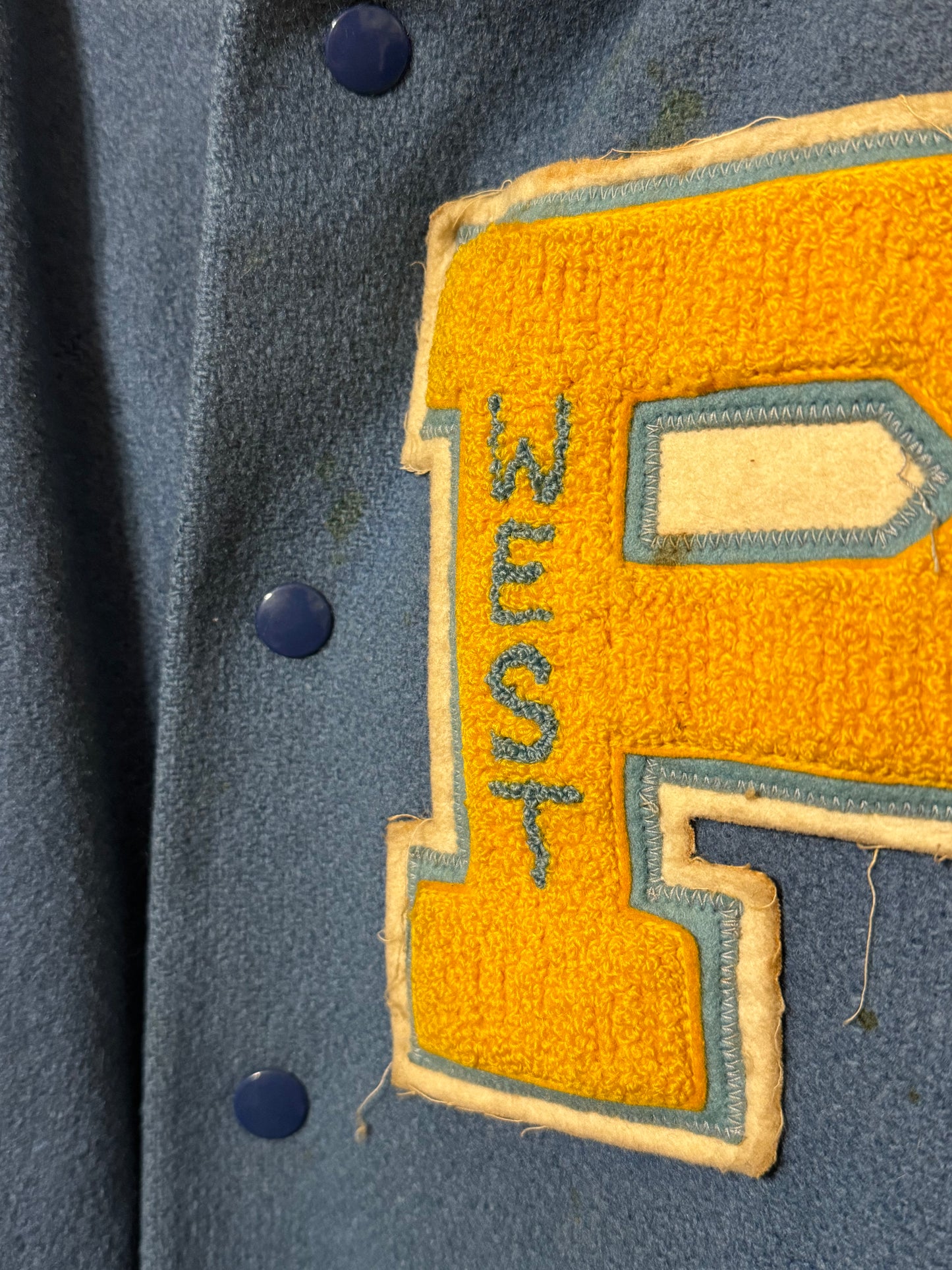 1970s varsity jacket “P”